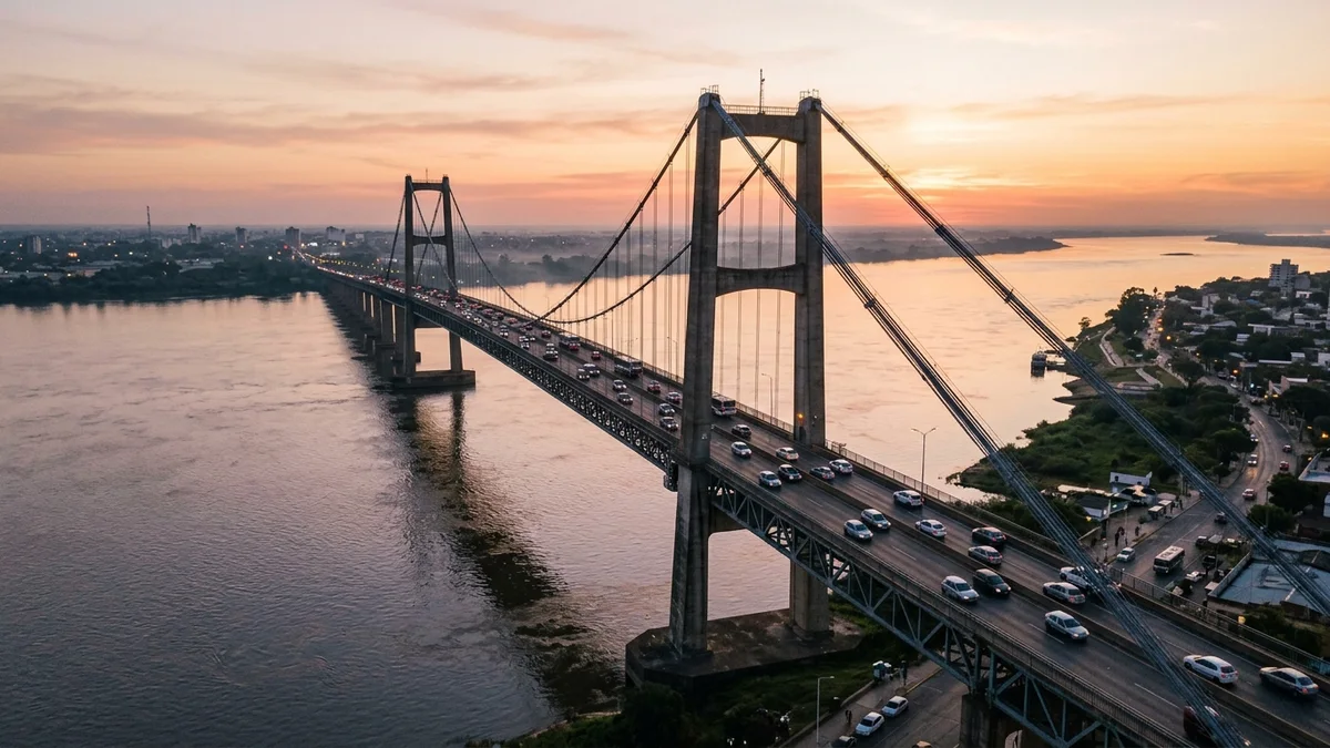 Puente General Belgrano sobre el Paraná entre Chaco y Corrientes