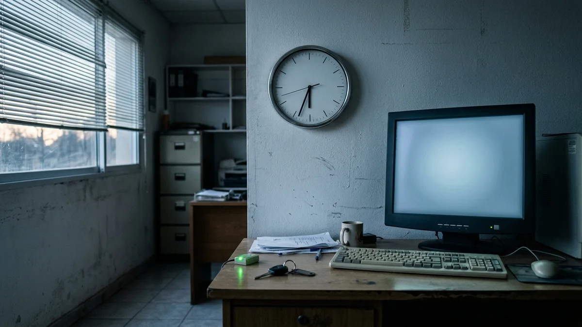 Reloj analógico junto a un equipo de control en una sala de operaciones viales